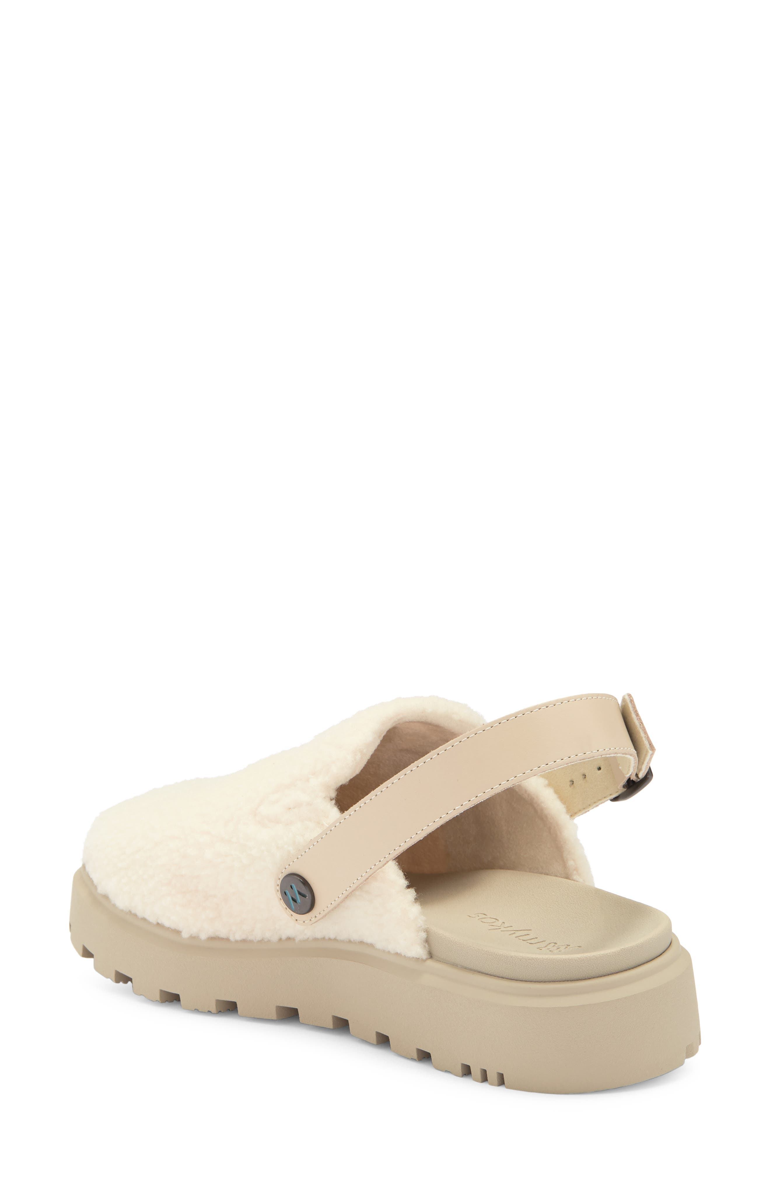 Mykos Lilah Mule, Alternate, color, White/ Taupe