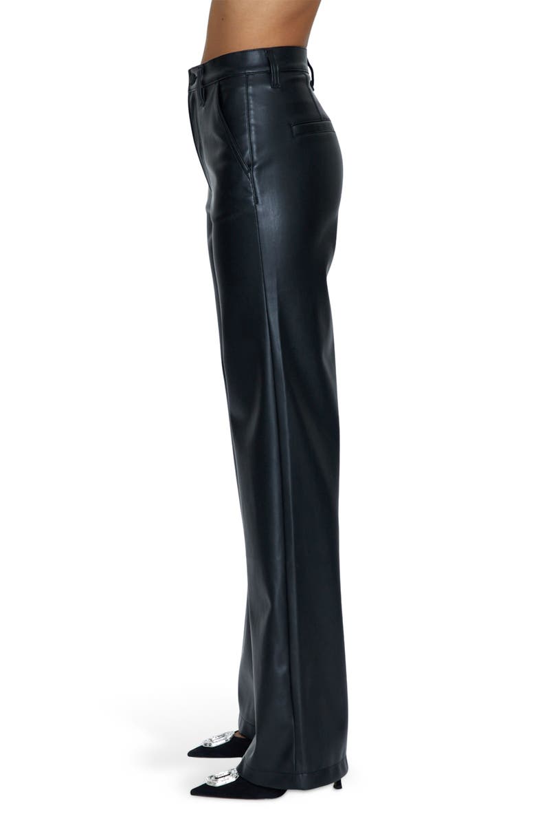 Pistola Lana High Waist Wide Leg Faux Leather Pants, Alternate, color,