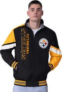 G-III Extreme Men's G-III Extreme Black Pittsburgh Steelers Strong Arm Reversible Full-Zip Jacket