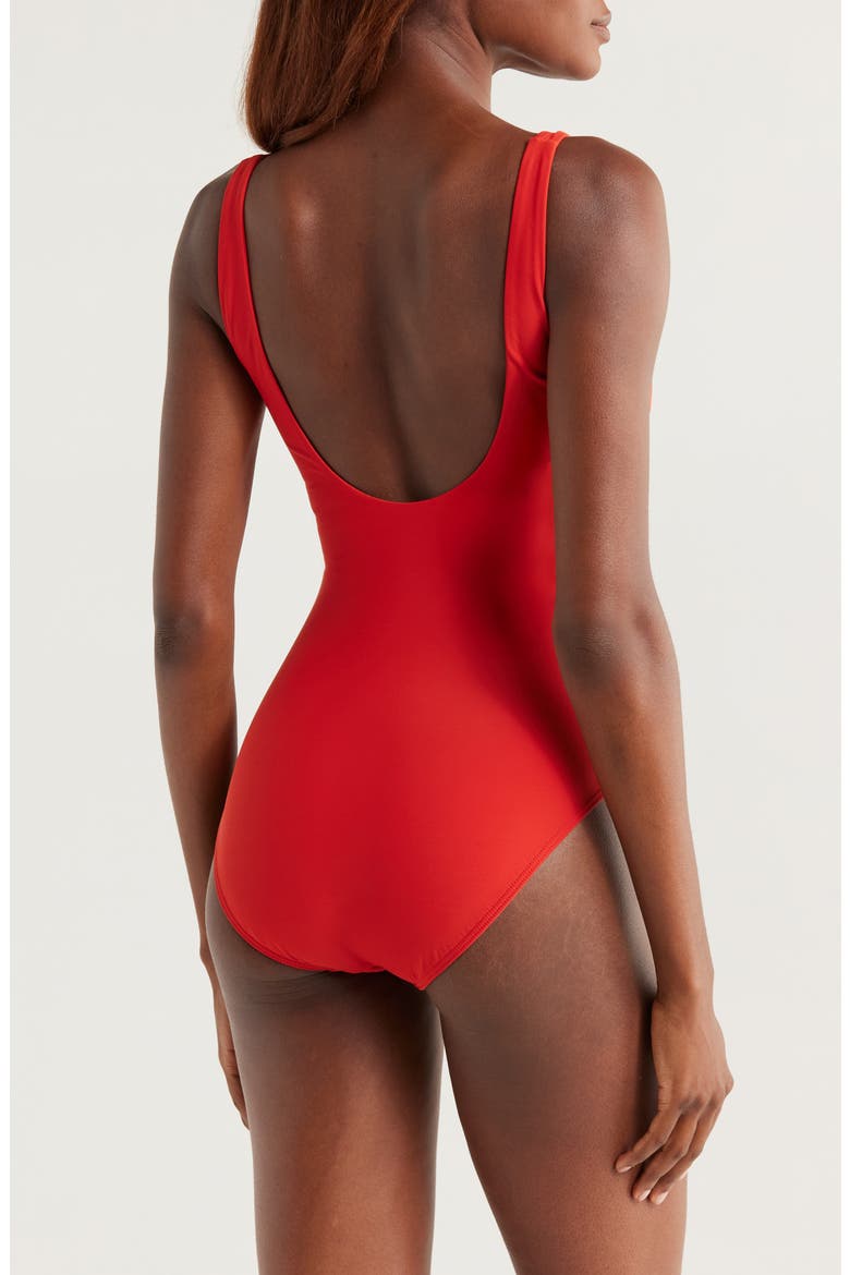 Verity One-Piece Swimsuit, Alternate, color, ROSSO