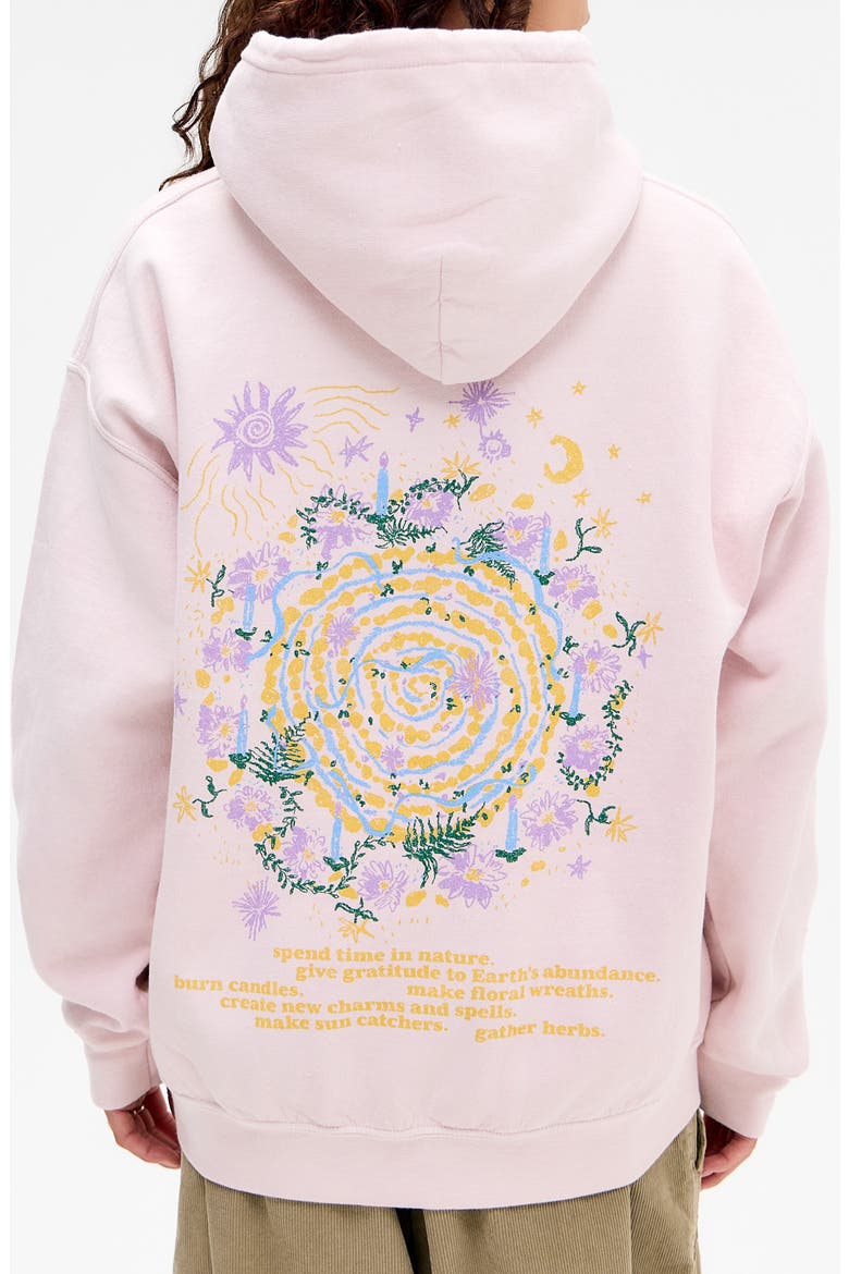 Celestial Graphic Hoodie, Alternate, color, PINK
