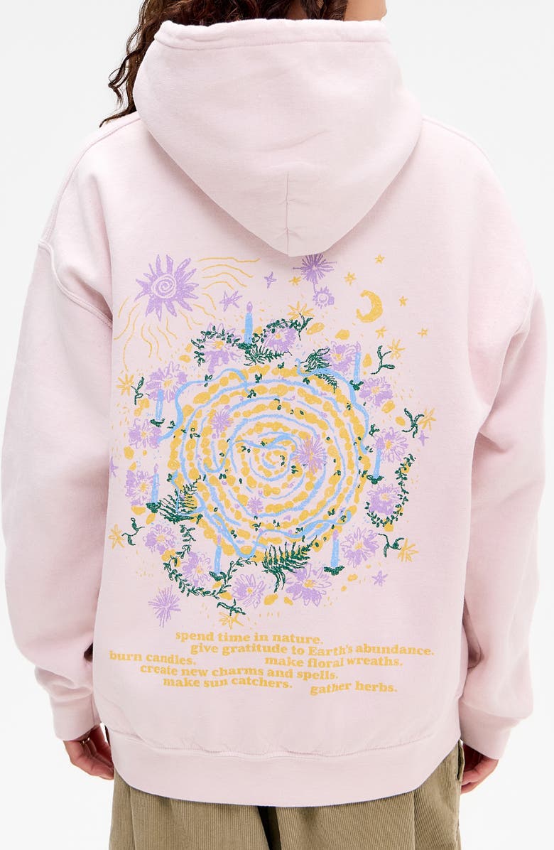 BDG Urban Outfitters Celestial Graphic Hoodie, Alternate, color, Pink