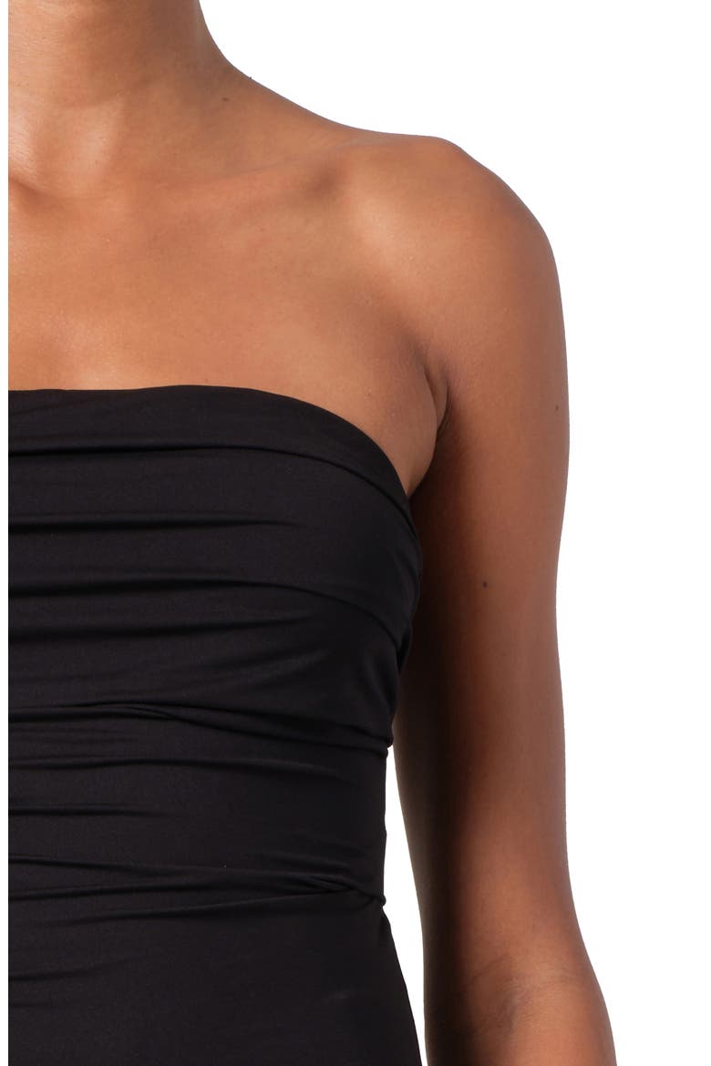 Gwyneth Strapless Bodysuit, Alternate, color, BLACK