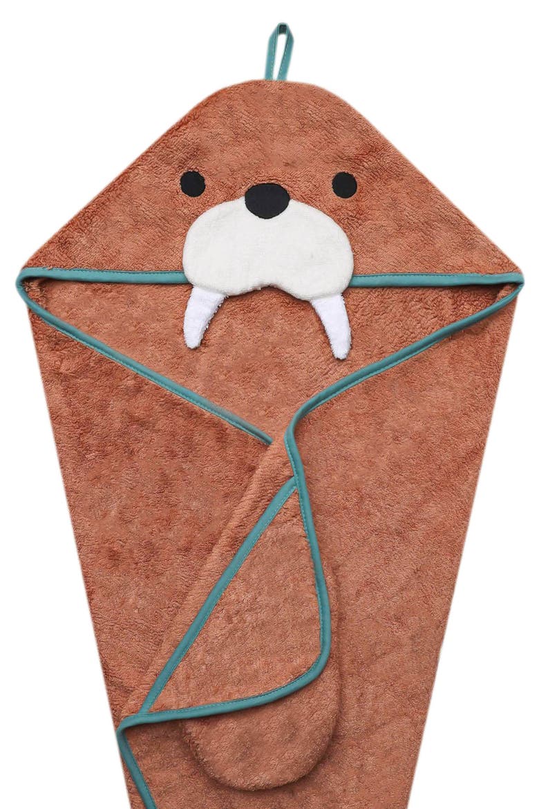 Wally Character Hooded Towel, Alternate, color, WALLY