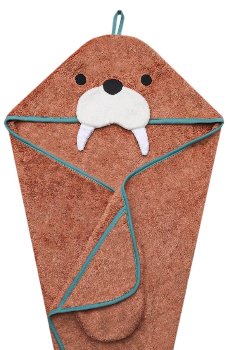 Copper Pearl Wally Character Hooded Towel, Alternate, color, Wally