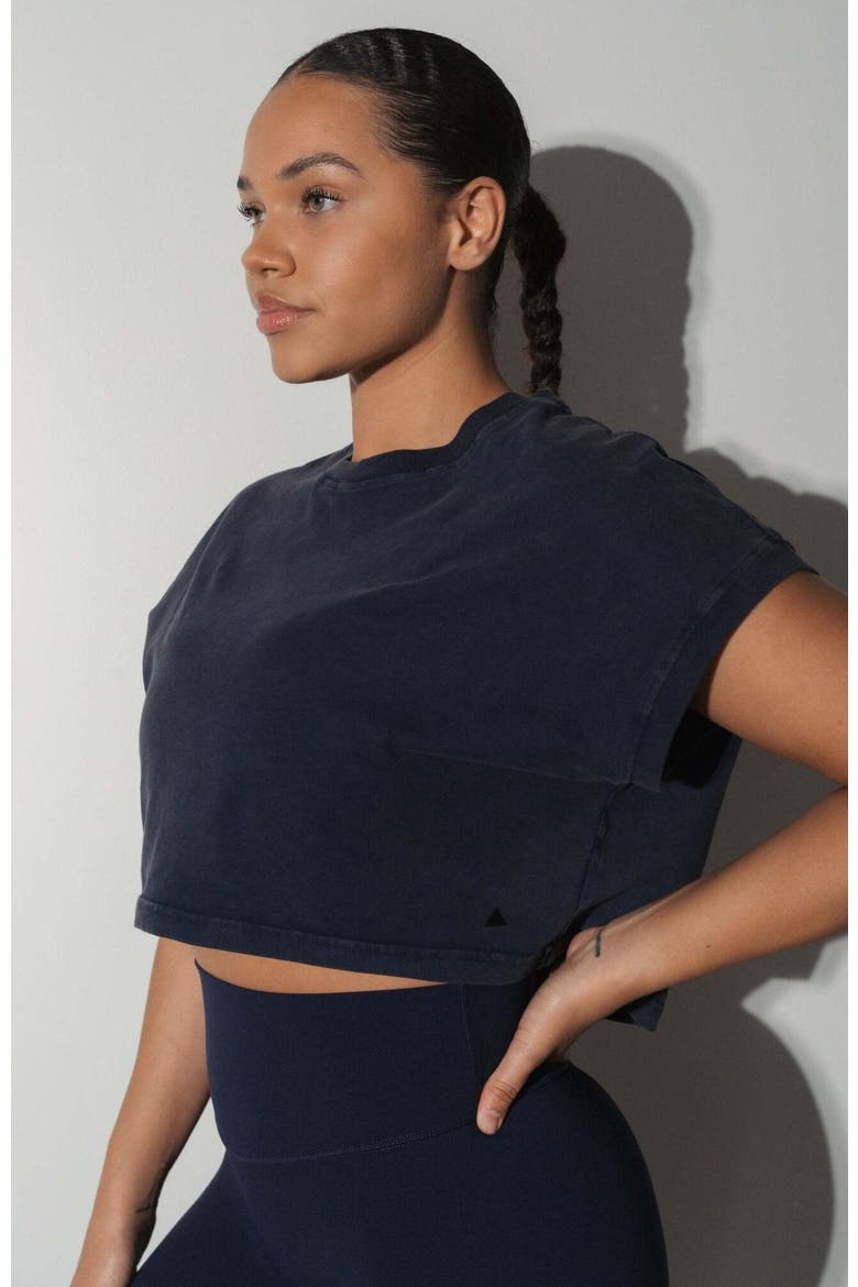 Retro Boxy Tee, Alternate, color, Oxford Washed