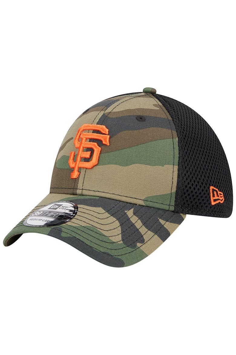 Men's New Era Camo San Francisco Giants Team Neo 39THIRTY Flex Hat, Main, color, Camo