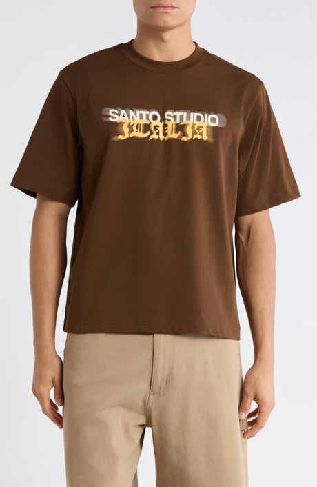 Italia Drappo Boxy Fit Cotton Graphic T-Shirt