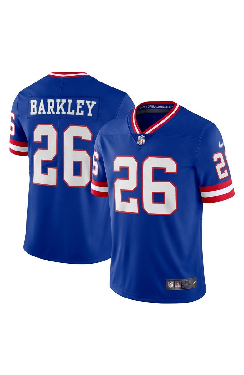 Nike Men's Nike Saquon Barkley Royal New York Giants Classic Vapor Limited Player Jersey, Main, color,