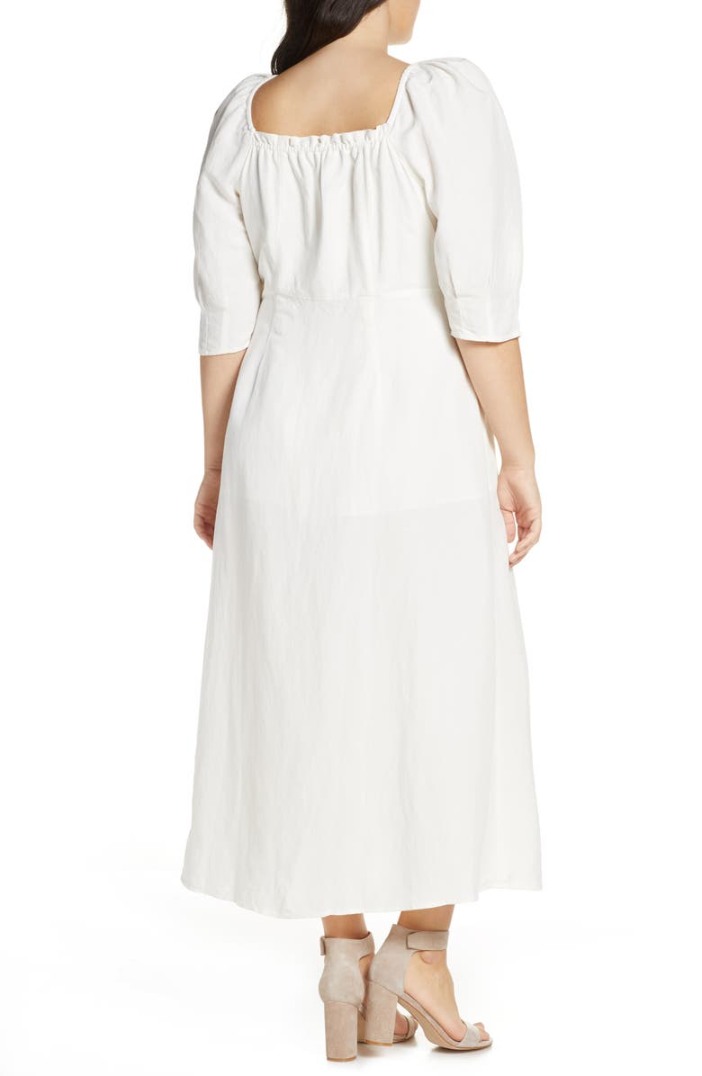 Something Navy Puff Sleeve Dress, Alternate, color, 