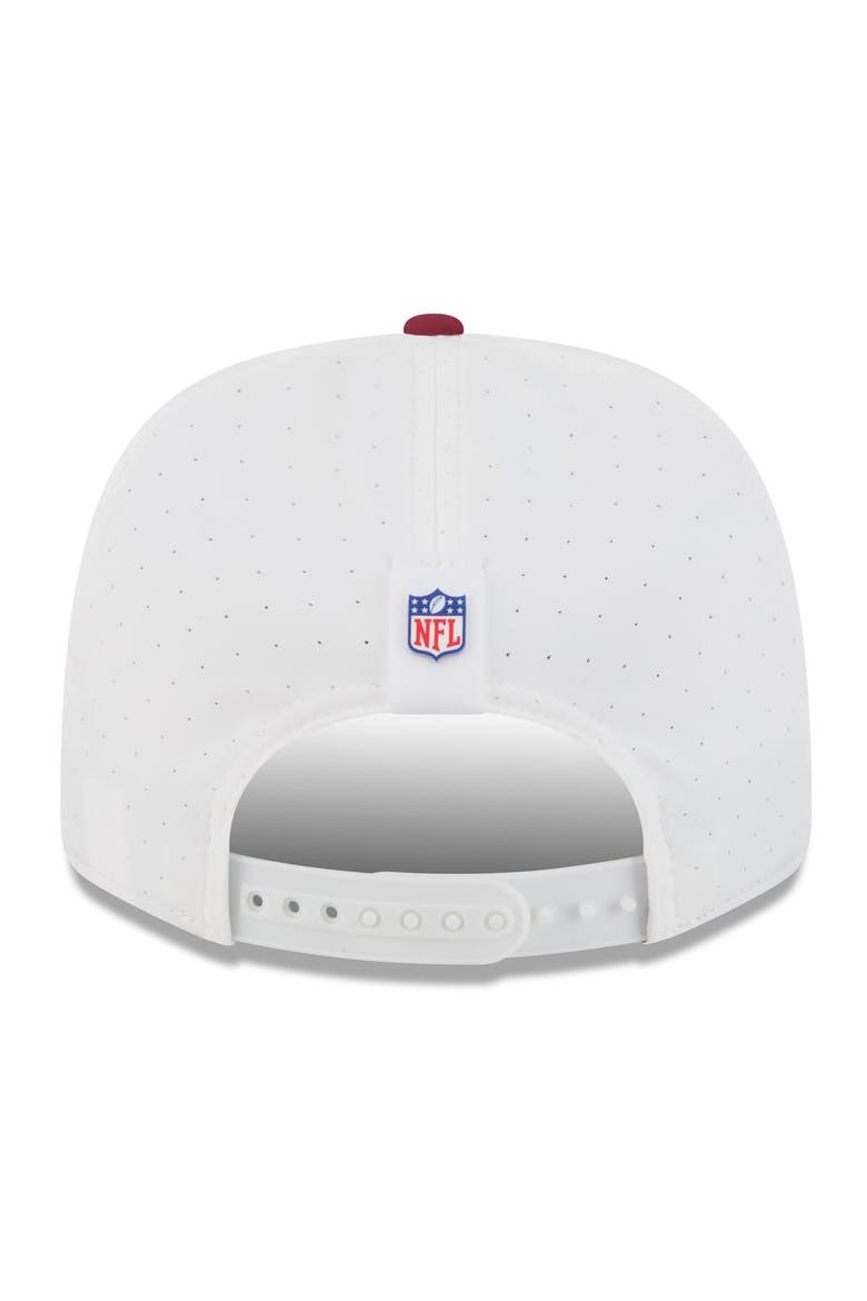Men's New Era  White/Burgundy Washington Commanders 2025 NFL Training Camp 9SEVENTY Adjustable Hat, Alternate, color, White