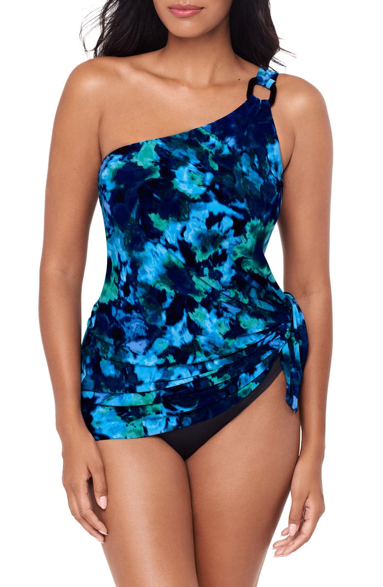 Magicsuit<sup>®</sup> Mashup Amal Skirted One-Piece Swimsuit, Alternate, color, Blue Multi