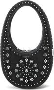 Coperni Mini Swipe Crystal Studded Leather Top Handle Bag