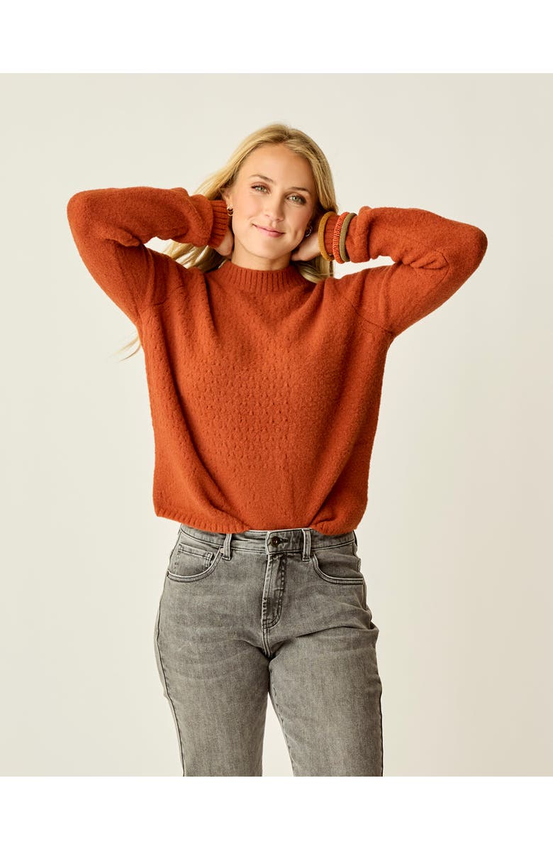 Carve Designs Monroe Stitched Sweater, Alternate, color, Copper