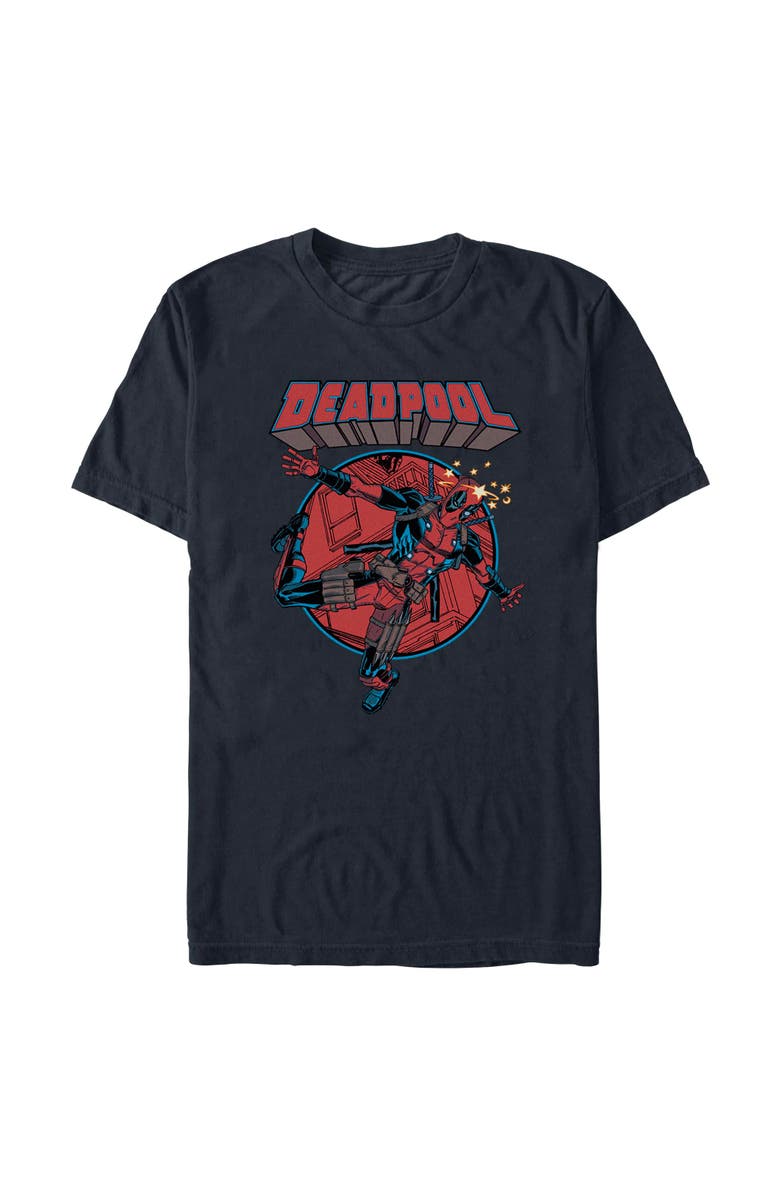 Marvel: Deadpool Men's Marvel Deadpool Falling Hero Graphic T-Shirt, Alternate, color, Black