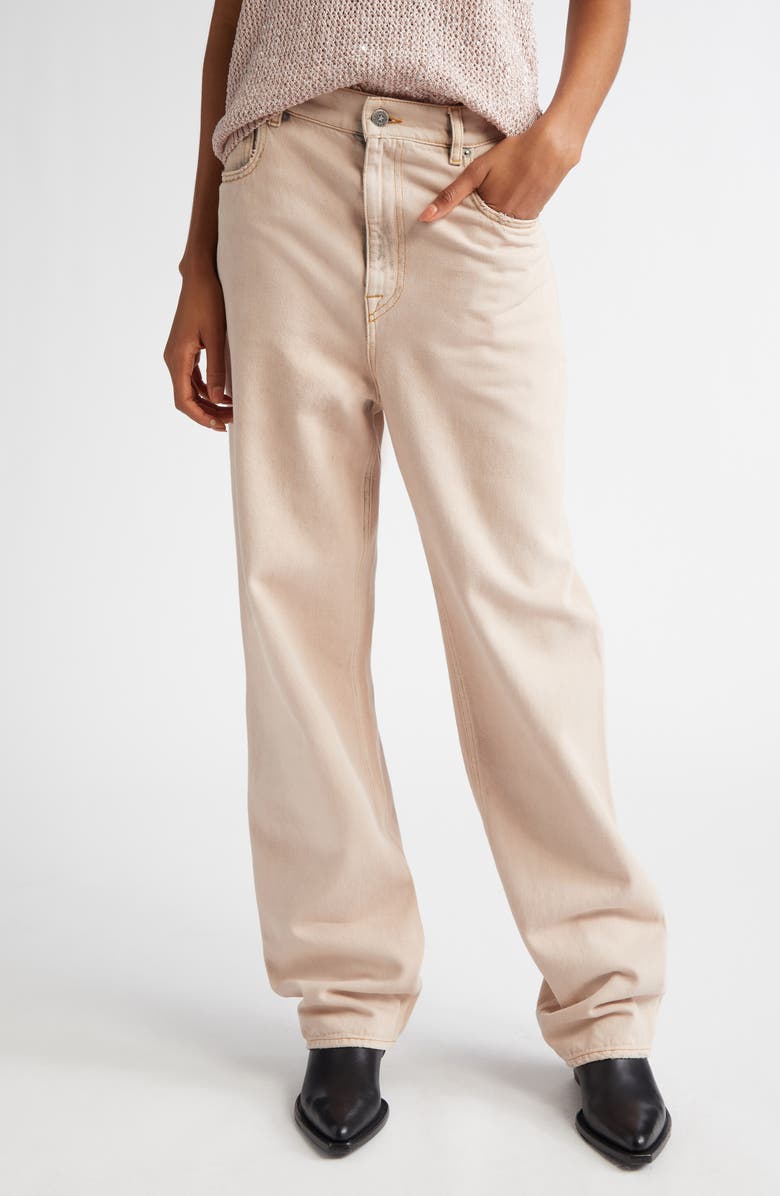 Golden Goose Journey Marble Dyed Relaxed Fit Jeans, Main, color, Shadow Gray