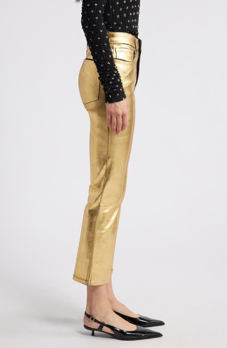 FRAME Le Crop Mini Bootcut Jeans, Alternate, color, Gold Chrome