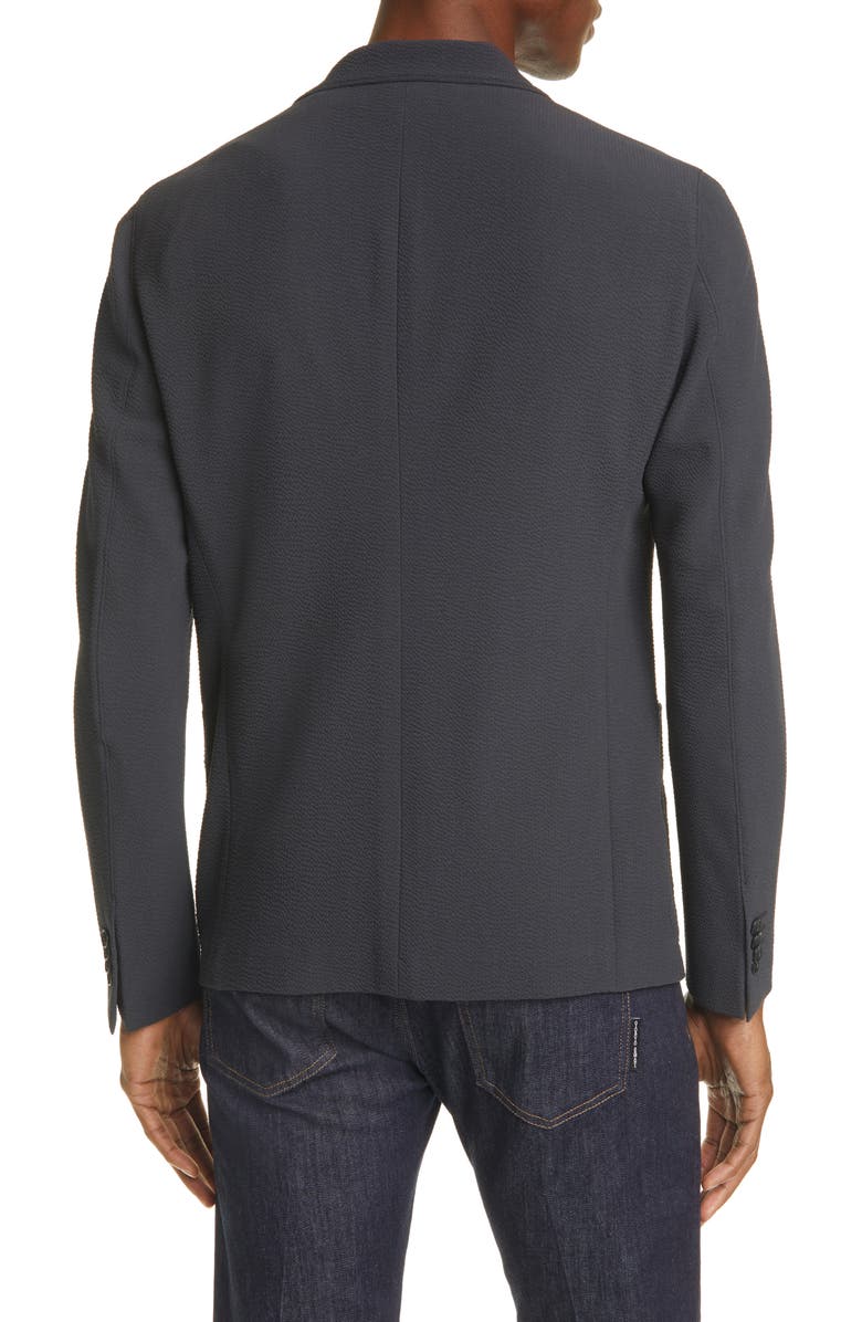 Giorgio Armani Upton Stretch Wool Seersucker Sport Coat, Alternate, color, 