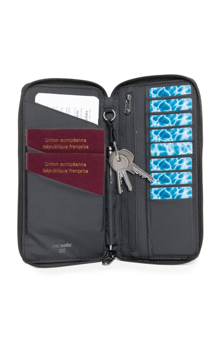 PACSAFE ,  RFIDsafe Travel Wallet  ,  Black, Alternate, color, 