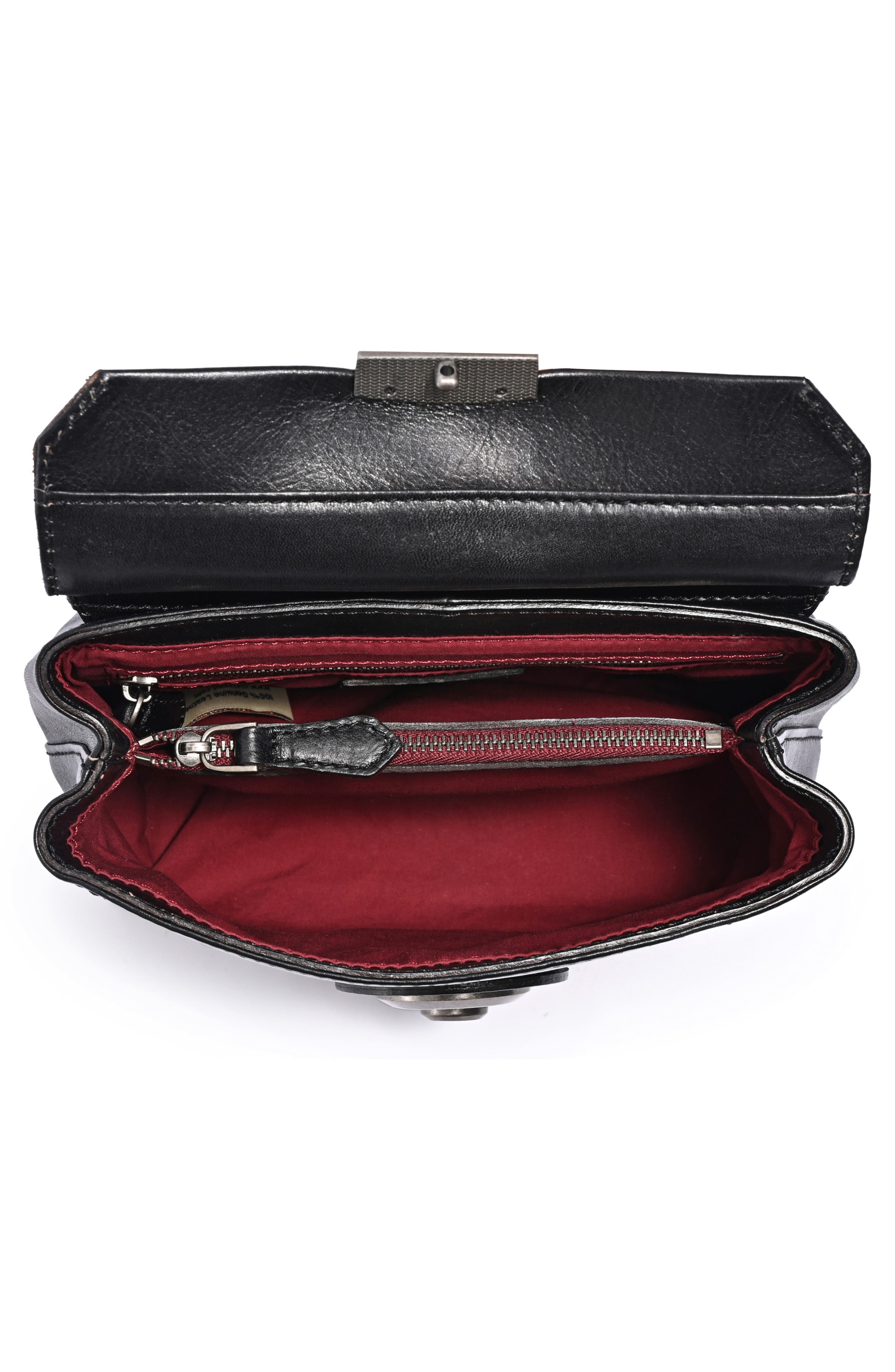 OLD TREND Leather Cypress Crossbody Bag, Alternate, color, Black