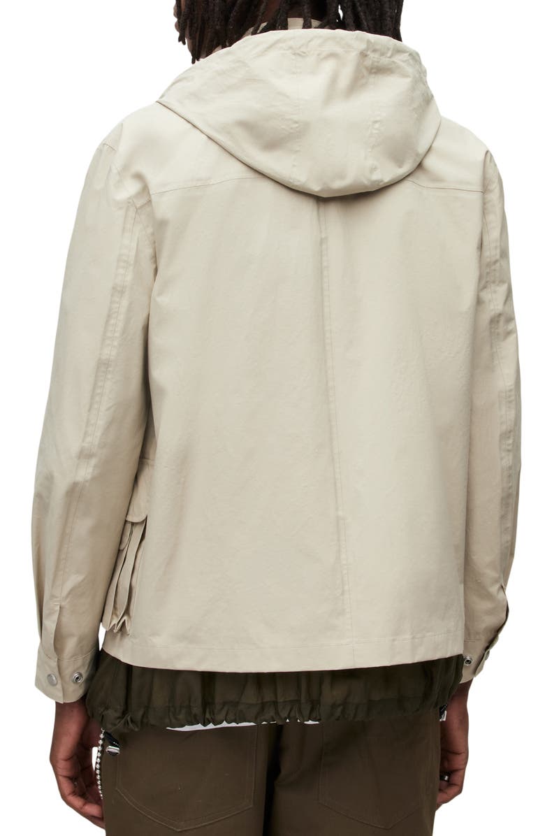 AllSaints Maso Lightweight Tech Water Repellent Jacket, Alternate, color, Stone / Buttercream