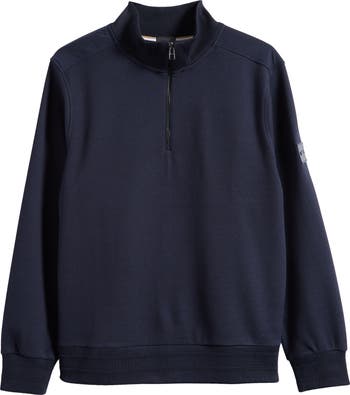 BOSS Sidney Cotton Piqué Half Zip Pullover | Nordstromrack