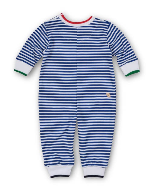 Florence Eiseman Stripe Knit Longall With Emb Sport Balls In Neutral
