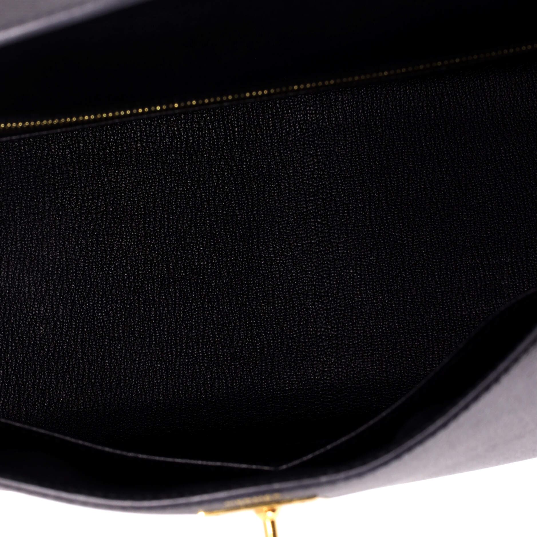Kelly Handbag Black Epsom with Gold Hardware 28, Alternate, color, Black