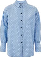 Topshop Star Print Chambray Shirt