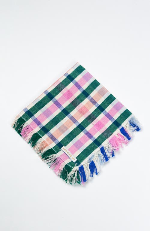 ARCHIVE NEW YORK ARCHIVE NEW YORK HANDWOVEN CLASSIC PLAID COTTON PARTY NAPKINS, SET OF 4