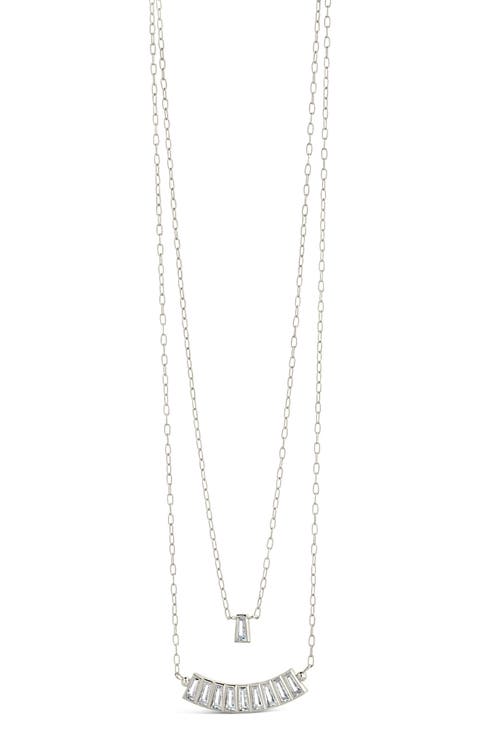 Lillian Cubic Zirconia Charm Layered Necklace
