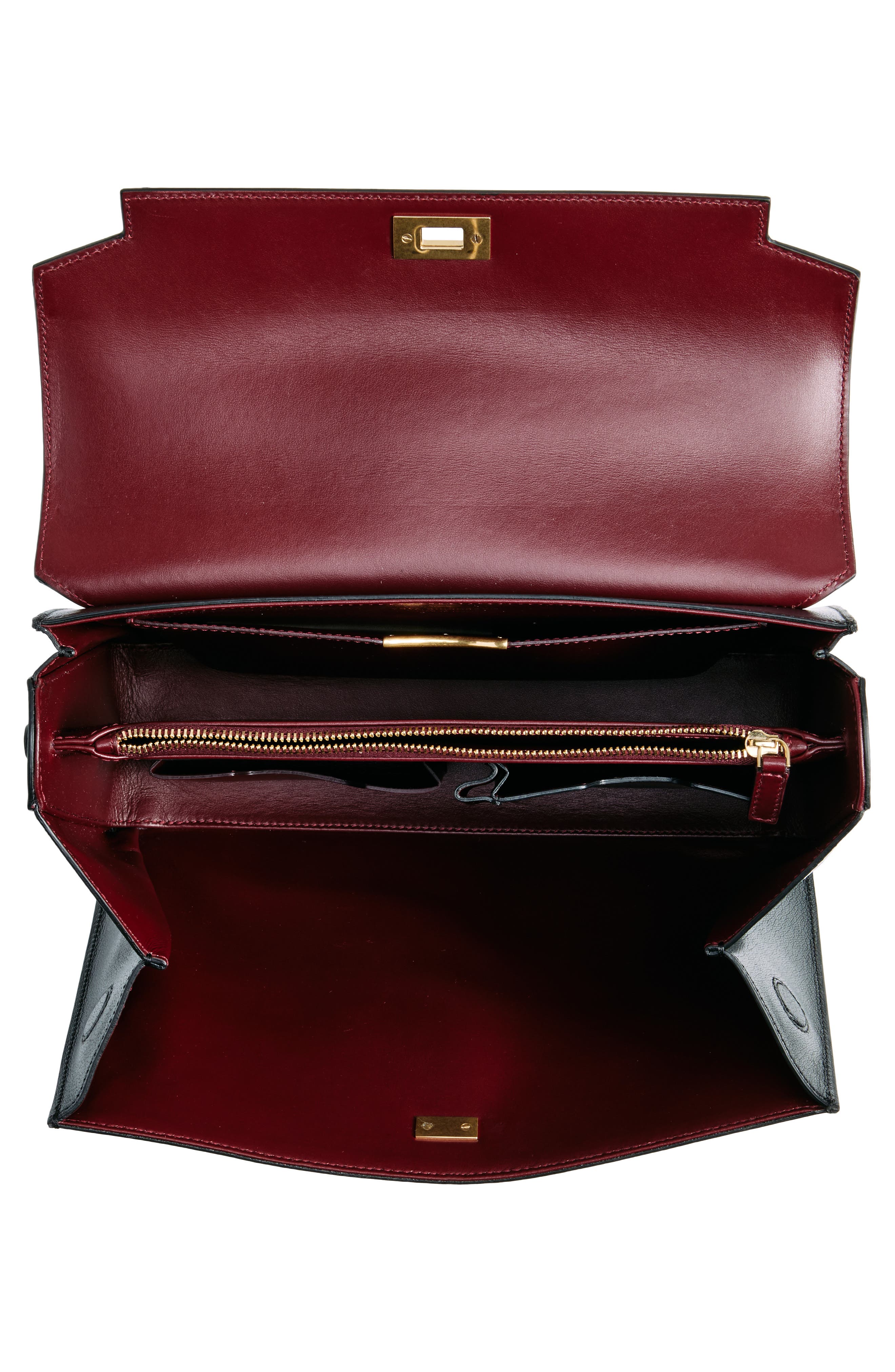 Anya Hindmarch Mortimer Leather Top Handle Bag, Alternate, color, 