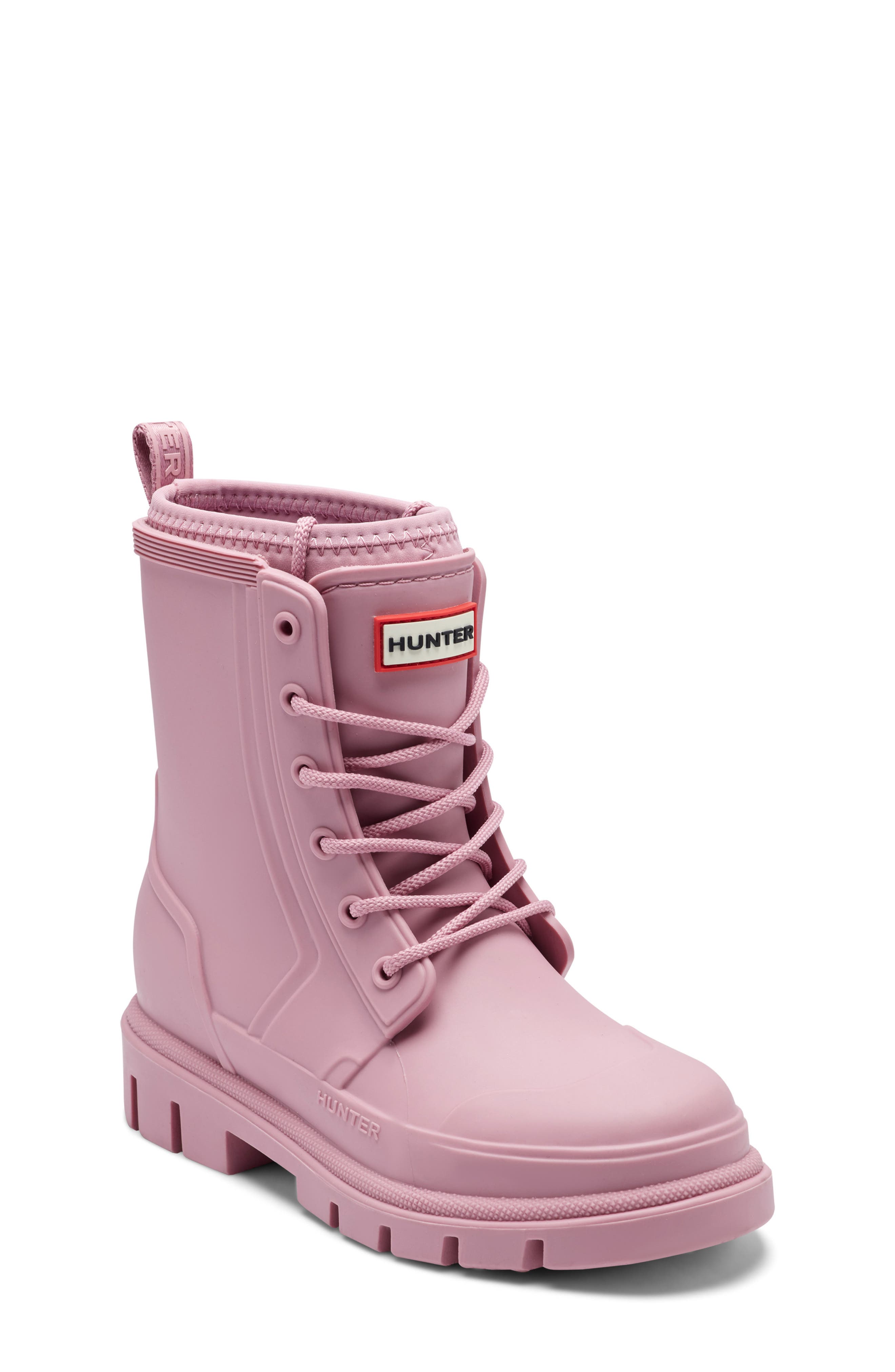 Kids' Stomper Lace-Up Boot, Main, color, PINK