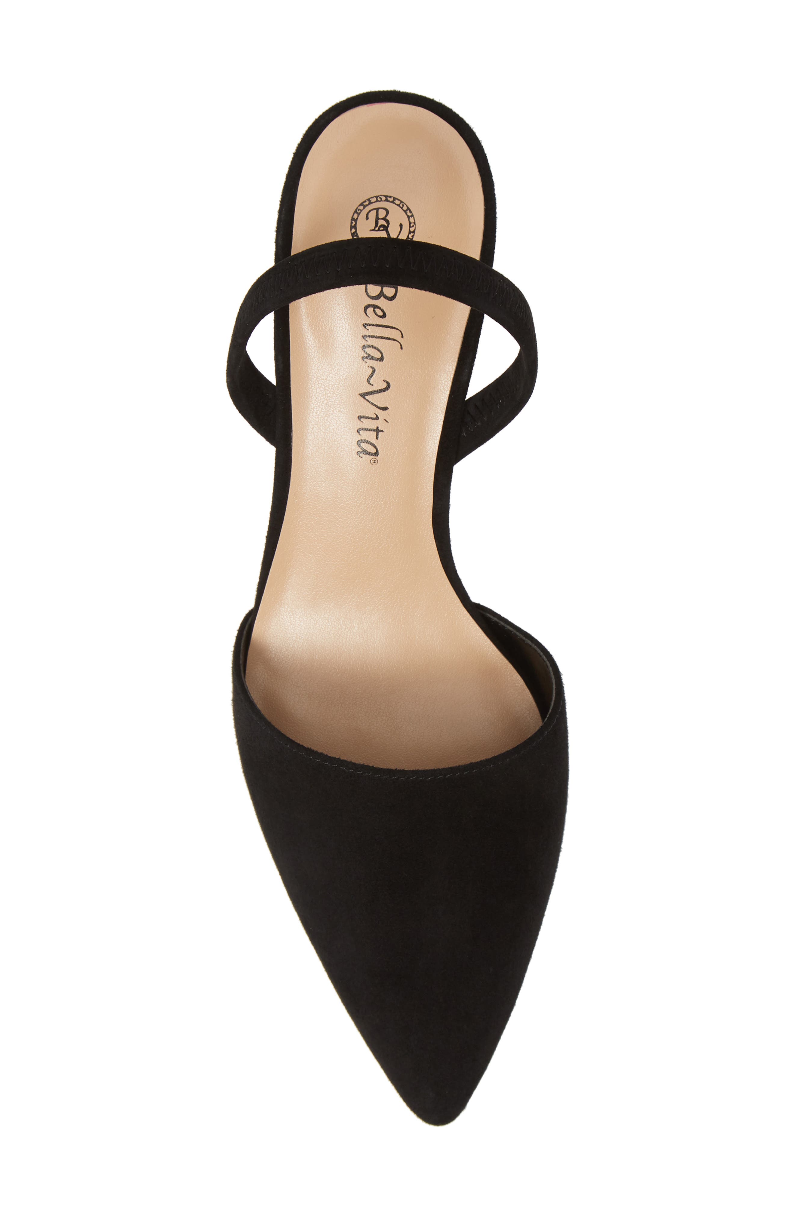 Sarah II Slingback Pump, Alternate, color, BLK SUEDE