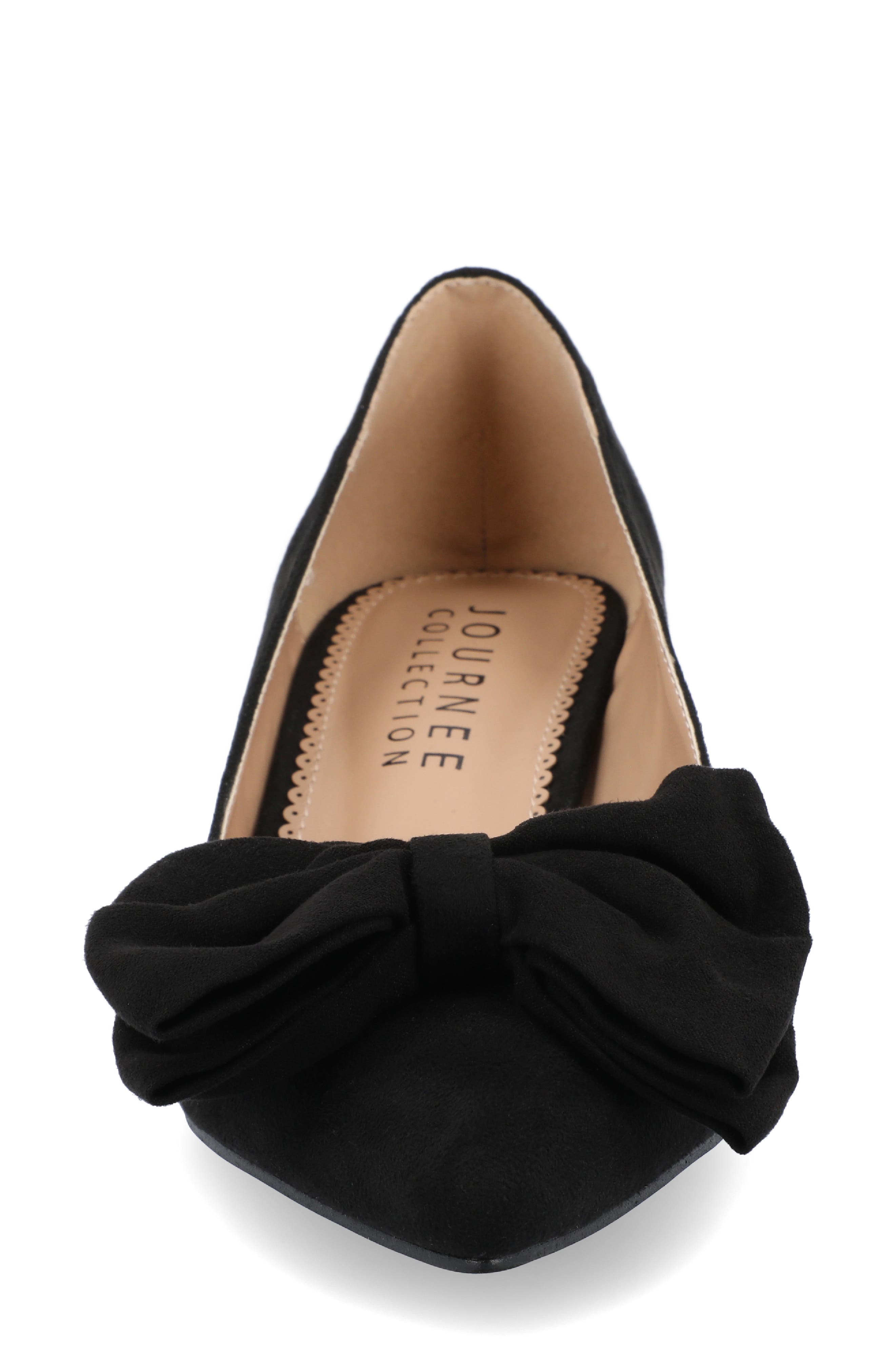Journee Collection JOURNEE Orana Bow Kitten Heel Pump, Alternate, color, Black