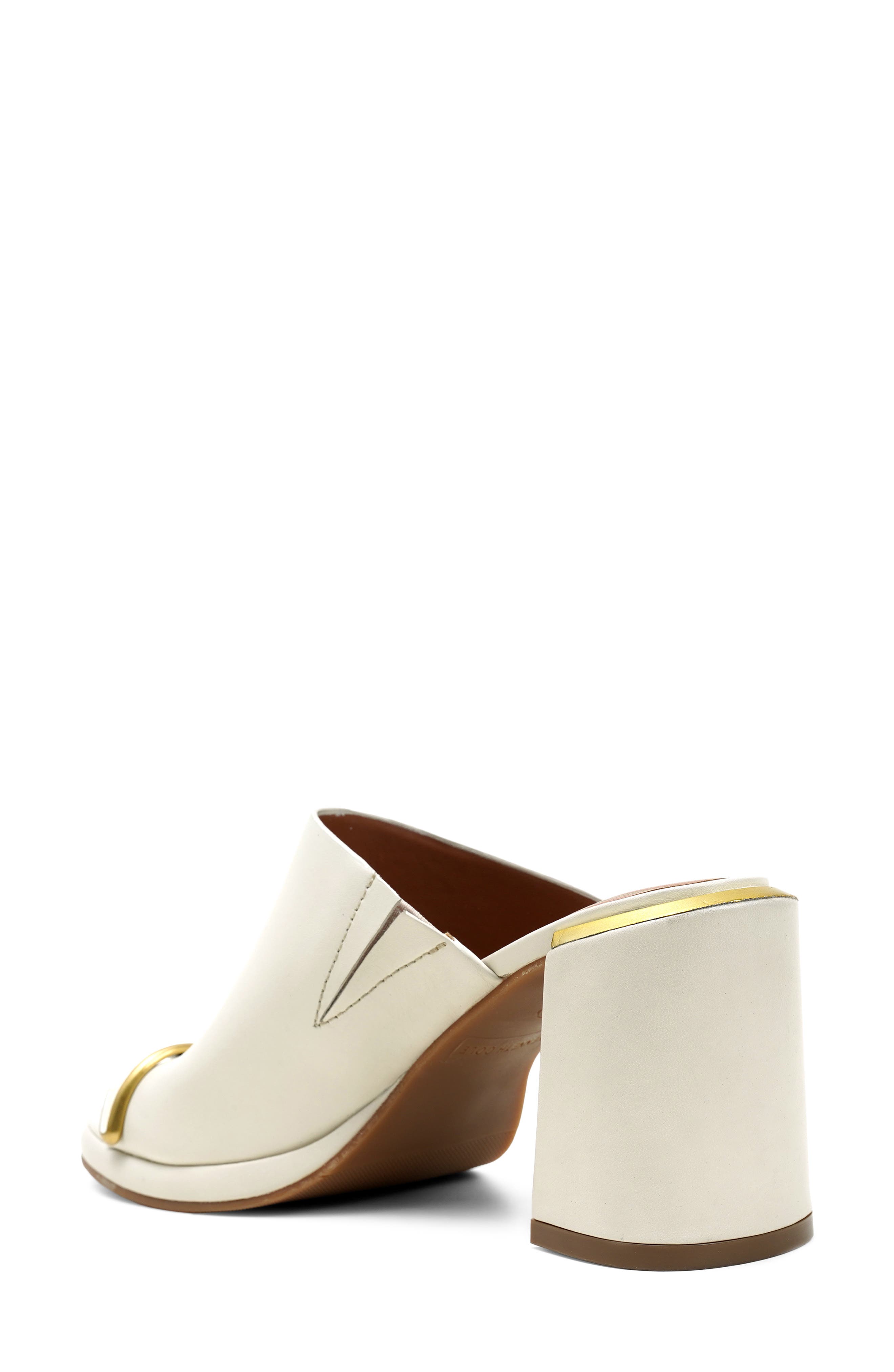 Syndika Platform Slide Sandal, Alternate, color, ECRU LEATHER