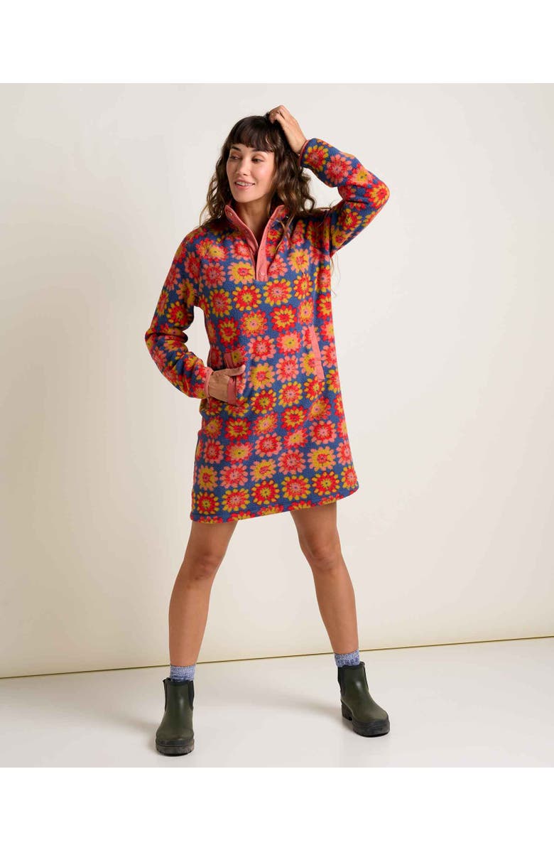 Toad & Co Campo Fleece 1/4 Snap Dress, Alternate, color, 