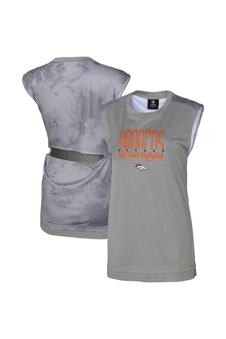 Women's Gray Denver Broncos No Sweat Tank Top, Main, color, Gray
