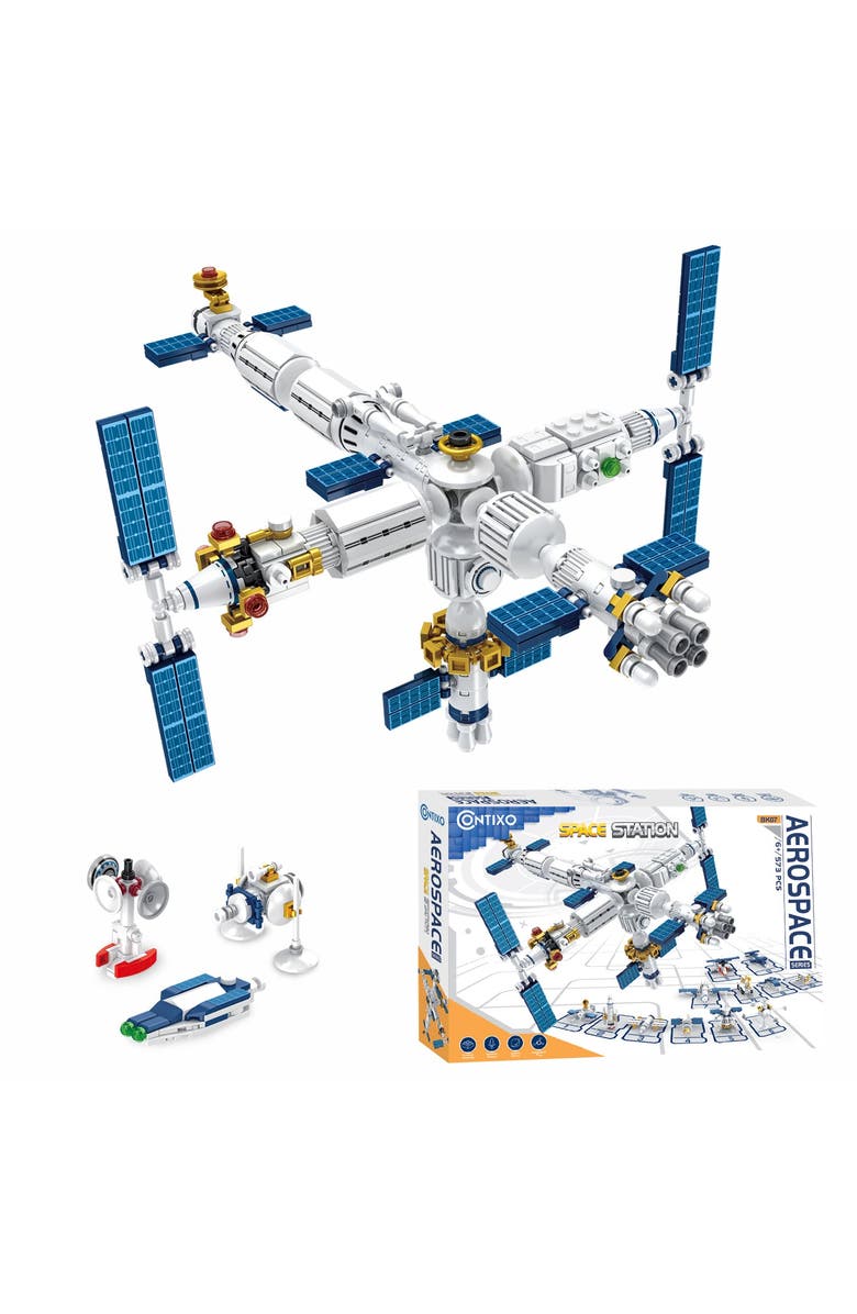 CONTIXO Aerospace Series Space Station Building Block Set, Main, color, White Space Station