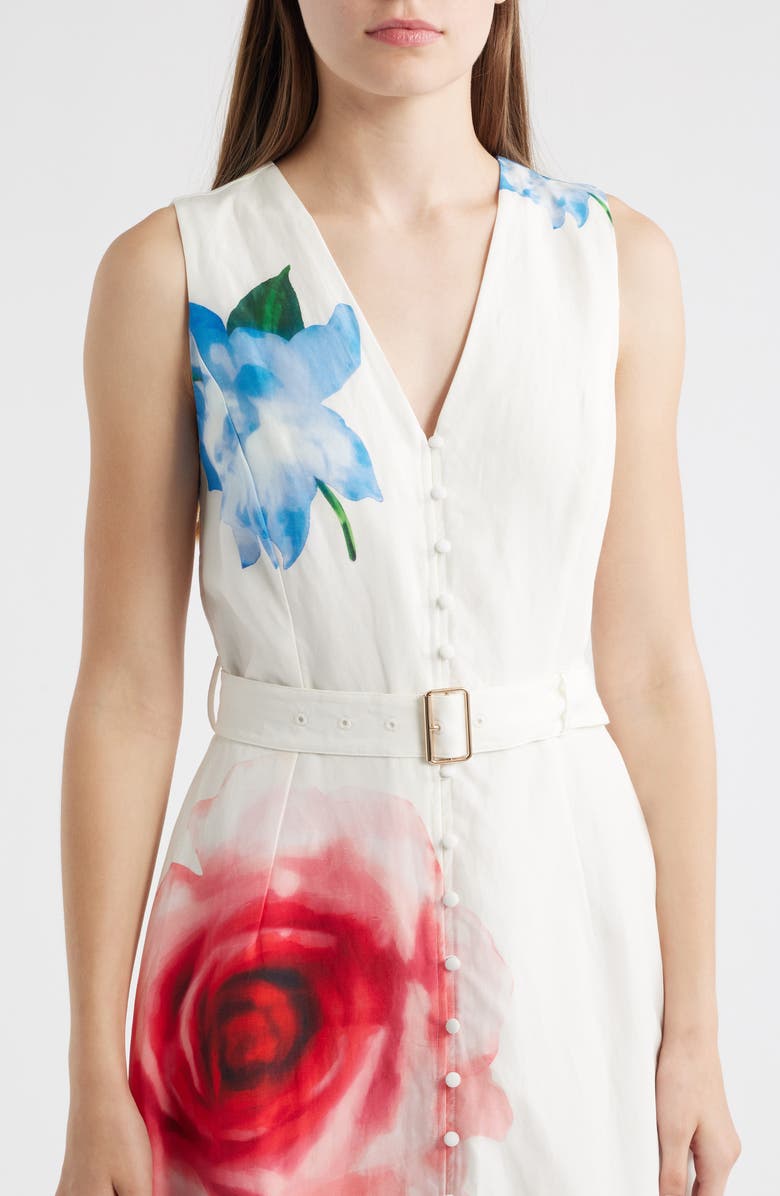 Elie Tahari The Luella Spring Memory Maxi Dress, Alternate, color, 