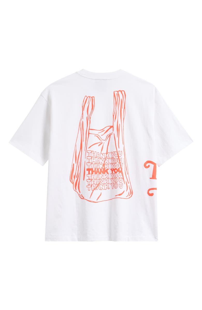 MARKET Thank You Takeout Bag Graphic T-Shirt, Alternate, color, White