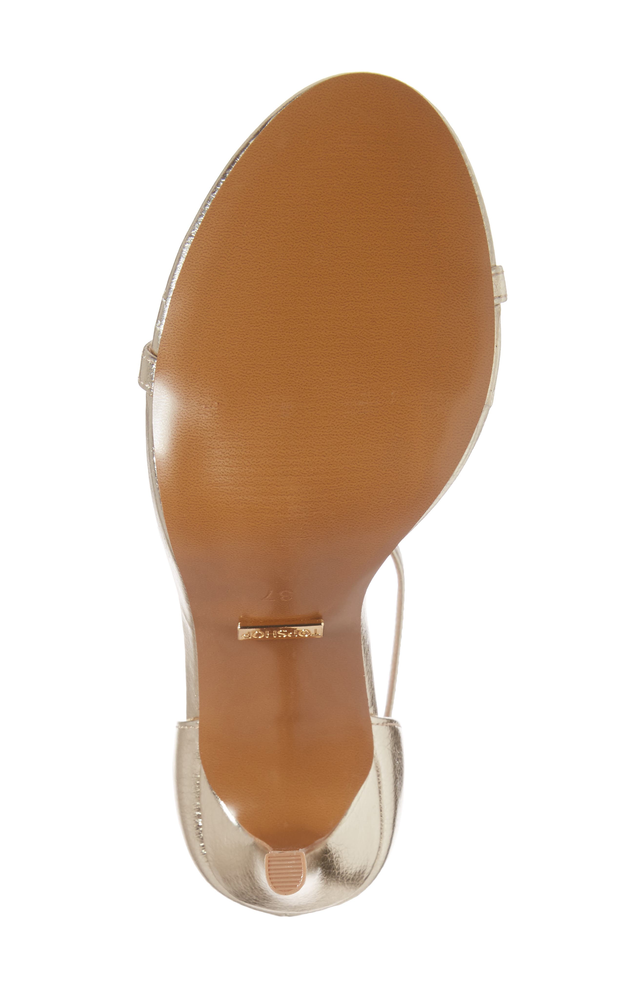 Rosalie Ankle Strap Sandal, Alternate, color, GOLD