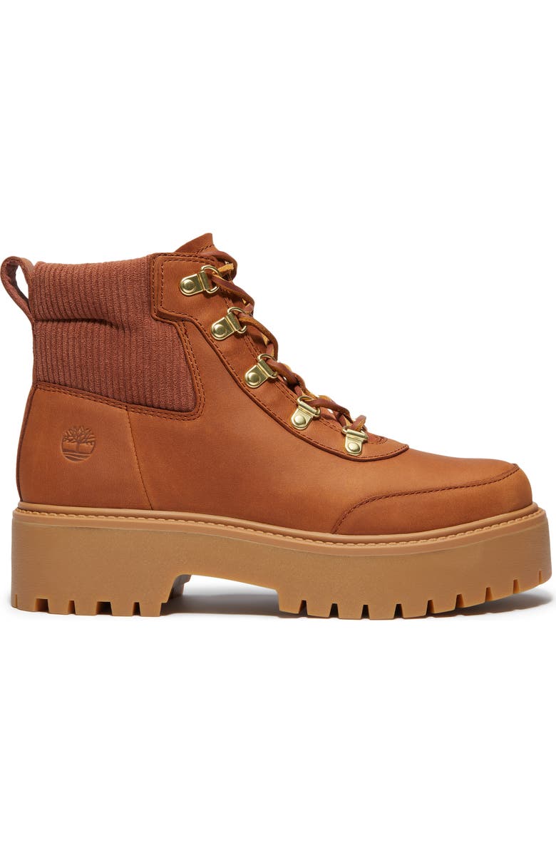 Timberland Stone Street Platform Boot, Alternate, color, Rust Full Grain