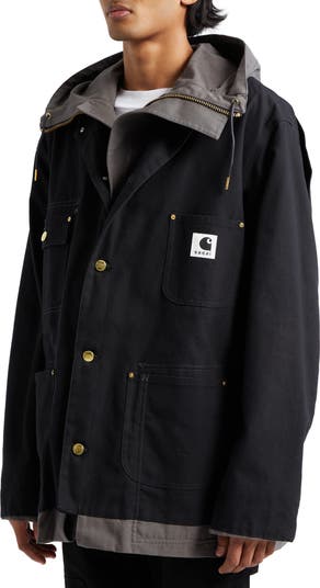 Sacai Carhartt WIP Reversible Cotton Canvas Coat | Nordstrom