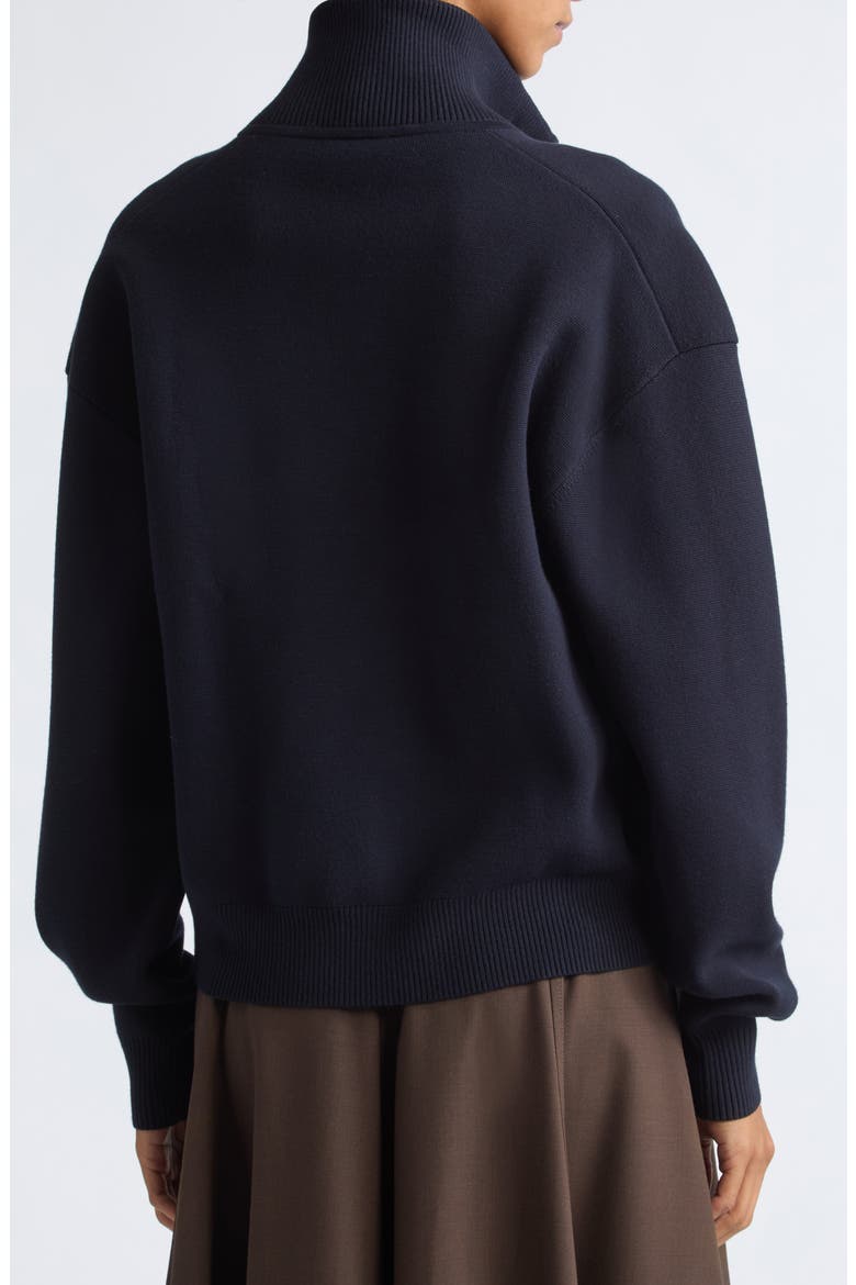Bella Half Zip Sweater, Alternate, color, NAVY