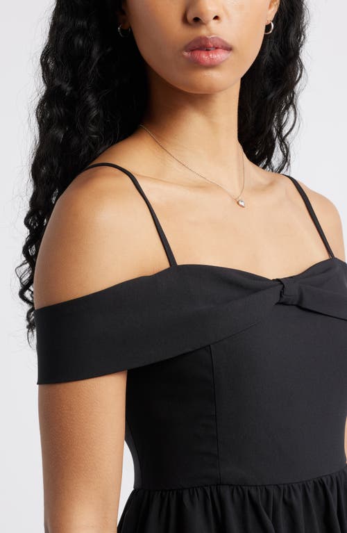 Bp. Off The Shoulder Party Dress In Black