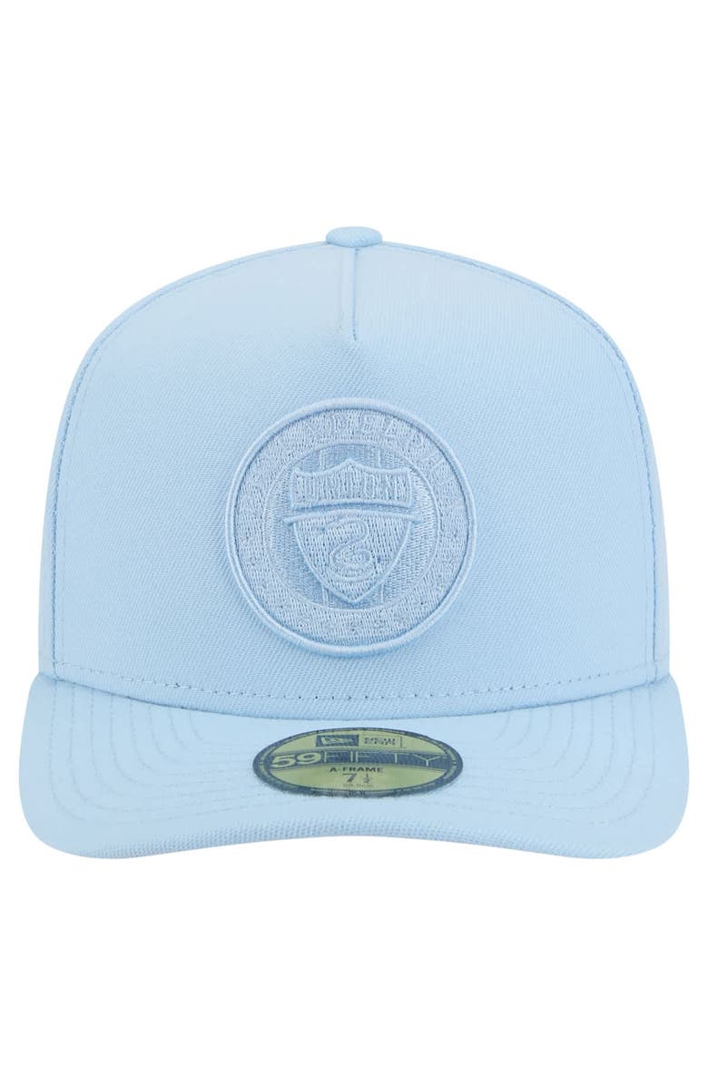New Era Men's New Era Light Blue Philadelphia Union Color Pack A-Frame 59FIFTY Fitted Hat, Alternate, color, Light Blue