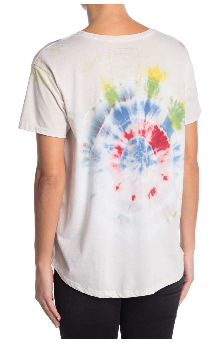 The Laundry Room Classic Crop Tie Dye Print Sleep T-Shirt, Alternate, color, 