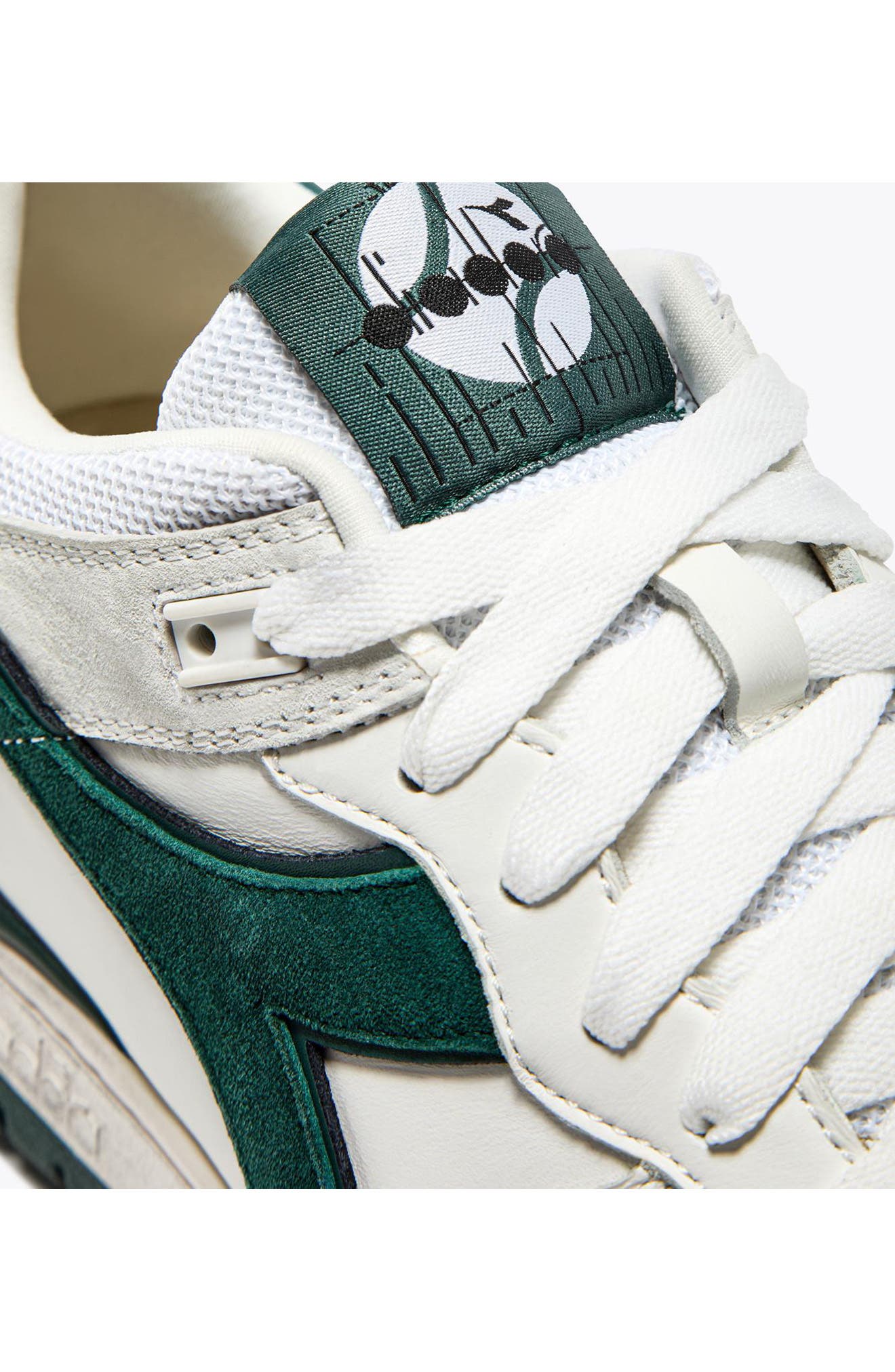 Diadora B560 Used Sneaker, Alternate, color, White/ Bistro Green