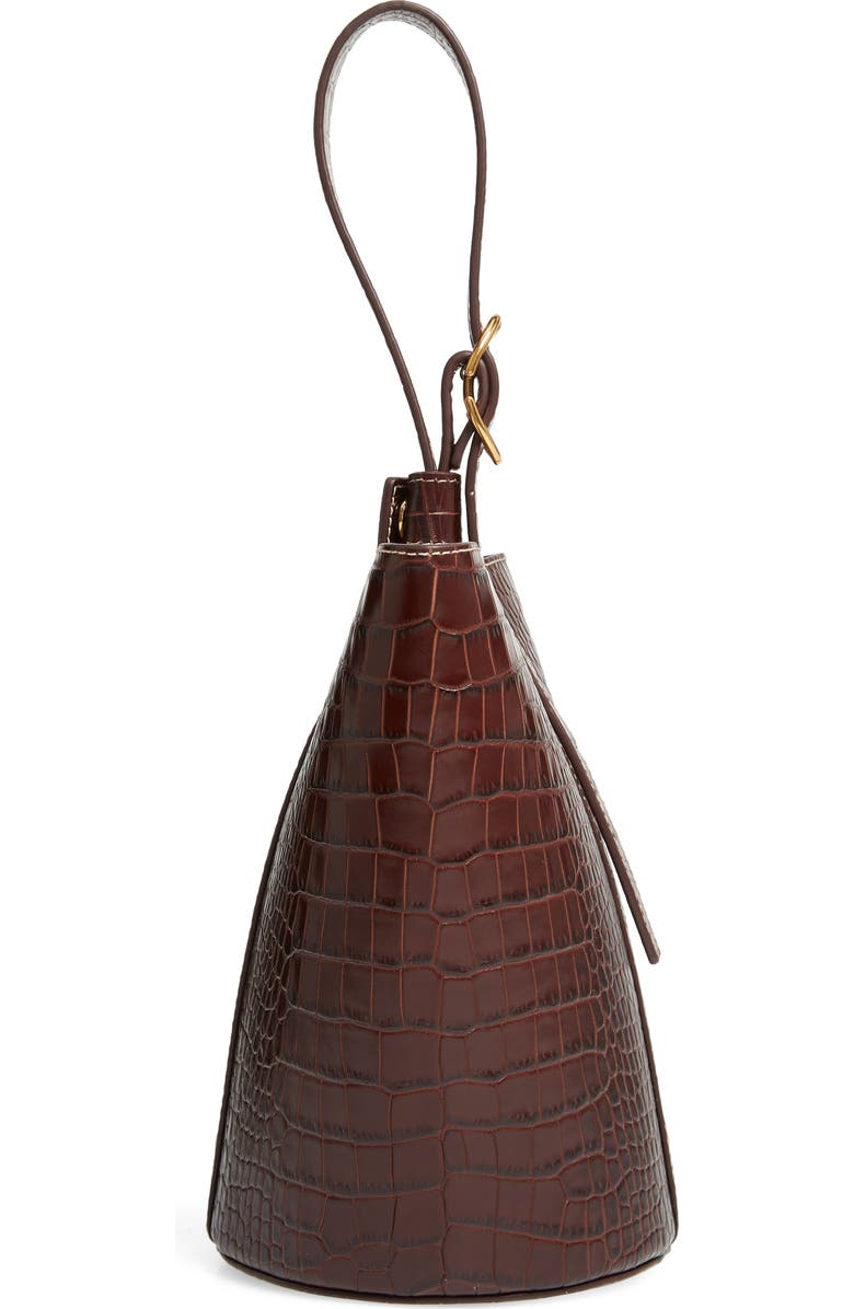 TRADEMARK Small Leather Bucket Bag, Alternate, color,